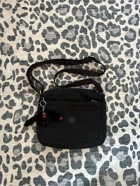 Kipling Black Nylon Crossbody Bag